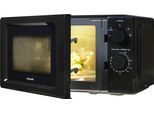 HANSEATIC Mikrowelle "HM19", schwarz, B:43,4cm H:24,1cm T:33cm, Mikrowellen, Leistung 700 W, Auftaufunktion, 5 Leistungsstufen, Mikrowelle