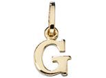 Buchstabenanhänger JOBO "Anhänger Buchstabe", gold (gelbgold 333), Schmuckanhänger, Damen, G, Gelbgold 333, 333 Gold