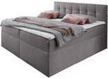 Boxbett HOME AFFAIRE, grau (taupe), B:142cm L:210cm, Komplettbetten