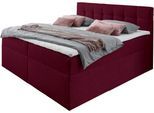 Boxbett HOME AFFAIRE, rot (bordeaux meliert), B:162cm L:210cm, Komplettbetten