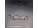 OTTO HOME LED Pendelleuchte "Civva Hängeleuchte inkl. Abstellfläche z.B. für Deko, Blumen, Gewürze", schwarz, 4, H: 120cm, 1 Stk., Leuchten, warmweißes Licht, 3000 K, 3-Stufen-Touchdimmer, Pendellampe, LED Pendelleuchte