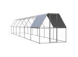 VidaXL Hühnerkäfig / Freilaufgehege mit Teilüberdachung 2 m, 12 m, 2 m
