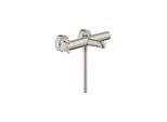 hansgrohe Wannen-Thermostat Axor Citterio E AP, Ausl. 177mm, 2 Verbr., Edelstahl-Optik (36140800)