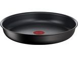 Bratpfanne TEFAL "Ingenio Unlimited (die Lieferung erfolgt ohne Griff)", schwarz, B:25,8cm H:5cm L:25,8cm Ø:24cm, Pfannen, Bratpfanne, stapelbar, Antihaftversiegelung, Thermo-Signal, Induktion