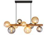 GLOBO LIGHTING Hängeleuchte "RIHA", schwarz matt, H: 150cm, 1 Stk., Leuchten, Hängelampe Esszimmer-Leuchte Esstischleuchte Wohnzimmer, Hängeleuchte