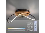 OTTO HOME Deckenleuchte "Ullii Akustikpaneele", braun (holz, natur), 1, H: 28,1cm, 1 Stk., Leuchten, Deckenventilator, Holz, Akustik, Paneele, Ventilator, Lampe, Designlampe