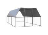 VidaXL Outdoor Hühnerkäfig / Hühnerstall mit Komplettüberdachung 3 m, 6 m, 2 m