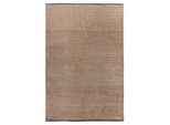 Teppich OBSESSION "En Vogue 400", grau (taupe), B:80cm H:8mm L:150cm, Polyester, Teppiche, Teppich, Uni Farben, leichte Struktur, In- und Outdoor geeignet, waschbar