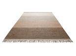 Teppich GREEN LOOOP "Vito GL-82305", braun (braun beige,braun beige), B:130cm H:4mm L:190cm, Jute, Teppiche, Teppich, Naturfaser Teppich aus 80% Jute 20% Baumwolle, mit Fransen, Wohnzimmer