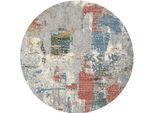 Teppich OCI DIE TEPPICHMARKE "NEW VILLA CITY", bunt (multi), H:20mm Ø:120cm, Polypropylen, Teppiche, Teppich, Vintage Optik, Wohnzimmer