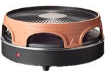 EMERIO Pizzaofen "PO-113255.4", orange (schwarz), B:38cm H:16,5cm T:38cm, Pizzaöfen, Mini-Pizzaofen mit 2 Heizkreisläufen