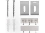 Sichtschutzbefestigungen Zubehör-Set LICHTBLICK ORIGINAL Gr. 1, weiß, B:4,1cm H:2,5cm, Kunststoff, Sichtschutzbefestigungen