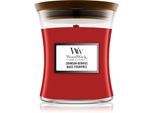 Woodwick Crimson Berries geurkaars met een houten lont 85 gr