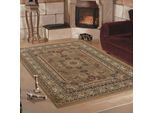 Teppich AYYILDIZ TEPPICHE "Marrakesh 207", beige, B:80cm H:12mm L:150cm, Kunstfaser, Teppiche, Teppich, Kurzflor, Orient-Optik, Webteppich, Wohnzimmer