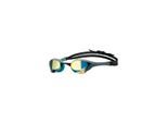 Schwimmbrille ARENA "Cobra Ultra Swipe Mirror", grau (grau, schwarz), Sportbrillen, Kinder, Schwimmbrille