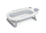 Babybadewanne , Weiß, Hellgrau , Kunststoff , 49x20.5x81.5 cm , faltbar , Pflegen, Baden, Babybadewannen
