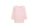 TOM TAILOR Damen Langarmshirt mit Streifenmuster, rot, Gestreift, Gr. M