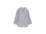 TOM TAILOR Damen Bluse mit Streifenmuster, blau, Gestreift, Gr. 46