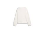 TOM TAILOR Damen Sweatshirt mit Stehkragen, weiß, Uni, Gr. M