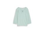 TOM TAILOR Damen Blusenshirt mit Streifenmuster, grün, Gestreift, Gr. M
