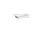 Laufen STREAM Einbauwaschtisch H517SR70001111 650x472x127 mm, mit Armaturenbank, mit einem Hahnloch, ohne Überlauf, weiß