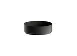 Laufen UNISONO Waschtisch-Schale H512UO37161121 375x375x116 mm, ohne Armaturenbank, ohne Hahnloch, ohne Überlauf, schwarz matt
