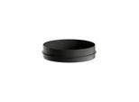 Laufen UNISONO Einbauwaschtisch H517UO47161121 400 x 400 x 114 mm, rund, ohne Hahnloch, ohne Überlauf, schwarz matt