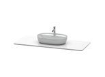 Duravit Luv Waschtisch-Konsole LU946601717 138,8x59,5cm, Weiß Struktur, aus Quarzstein, mit 1 Ausschnitt