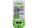 Mobile Service-Station SAFETY POINT, mit abschließbarem Deckel, Dichtung, für Sicherheits-/Schutzprodukte, grün kaiserkraft