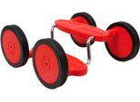 Balancetrainer SMALL FOOT "Pedal-Roller, Rotini", rot, Balancetrainer, Kinder, B/H/L: 36cm x 15cm x 36cm Ø, Kunststoff, B:36cm H:15cm L:36cm