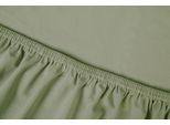 Spannbettlaken KAYORI "Edo", grün (olive), B:200cm L:220cm, Mako-Satin, Obermaterial: 100% Baumwolle, Bettlaken, Spannbettlaken, Bio-Baumwolle