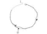 Armband ADELIA´S "Damen Armband aus Edelstahl mit Strass Steinchen 24+5 cm", silber, Armbänder, Damen, 29cm, Edelstahl, Armband, Eine schöne Geschenkidee für jeden Anlass
