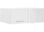 Aufsatzschrank LAUNDREEZY "Laundreezy, Eck-Aufsatzschrank BxHxT 100x38x68 cm", weiß matt, B:100cm H:38cm T:68cm, Holzwerkstoff, Schränke, Breite 100cm, Tür L/R montierbar, Softclose-Funktion