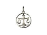 Kettenanhänger VIVANCE "925/- Sterling Silber Sternzeichen Waage", weiß, Schmuckanhänger, Damen, one-size, Silber 925 (Sterlingsilber), 0,8 g, Kettenanhänger