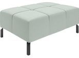 Hockerbank HOME AFFAIRE "Ancona New", grün (mint), B:107cm H:43cm T:71cm, 100% Polyester, Hocker, passend zum Ecksofa, auch in Easy care-Bezug + Cord