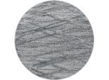 Teppich AYYILDIZ TEPPICHE "PISA 4706", grau, H:20mm Ø:160cm, Polypropylen (PP), Teppiche, Teppich, auch rechteckig, Hoch Tief Struktur, Wohnzimmer, Schlafzimmer
