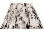 Teppich OBSESSION "My Phoenix 124", grau, B:120cm H:9mm L:170cm, Polyester, Teppiche, Teppich, Kurzflor, modernes abstraktes Design, 3D-Effekt