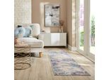 Teppich FLAIR RUGS "Reid Abstract", bunt, B:60cm H:4mm L:230cm, Kunstfaser, Teppiche, Teppich, Waschbarer Teppich