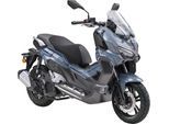 Motorroller PRIKE "PRIKE XDV 125, E5+, Adventure, ADV Roller", blau (blau, schwarz), Motorroller, ohne Topcase, 95 km/h, ABS, Windschutz, Heizgriffe, USB, EFI, digitales Display, B:78cm H:127cm L:196cm