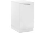 Spülenschrank LAUNDREEZY "Laundreezy, Spülenschrank BxHxT 50x92x68 cm", weiß (weiß matt), B:50cm H:92cm T:68cm, Holzwerkstoff, Schränke, Spülenschrank, Breite 50cm, Tür L/R montierbar, Softclose, höhenverstellbare Füße