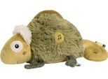 Kuscheltier FEHN "Lazy, Crazy & Pink, Einschlafhilfe Chamäleon", grün (khaki, olive), Plüschfiguren, KinderB:27cm H:6,7cm L:17cm, Plüsch, Softvelour, Kuscheltier, B:27cm H:6,7cm L:17cm