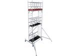 Fahrgerüst KRAUSE "ProTec XS Alu-FaltGerüst", grau (aluminiumfarben), B:185cm H:600cm L:225cm, Aluminium, Gerüste, Arbeitshöhe: 6,8 Meter