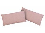 Kissenbezüge OTTO HOME "Melli Kissenbezug, OEKO-TEX und Made in Green zertifiziert", rosa (altrosa, meliert), B:80cm L:40cm, Linon, Obermaterial: 100% Baumwolle, Kissenbezüge