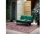 Teppich HOMIE LIVING "Como", rot (rot blau), B:120cm H:6mm L:170cm, Polyester, Teppiche, Teppich, Kurzflor, Vintage, Orient, gewebt, Wohnzimmer, Schlafzimmer, waschbar