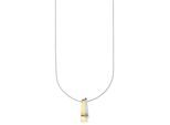 Kette mit Anhänger BRUNO BANANI "Schmuck Geschenk Silber 925 Halsschmuck Halskette Ankerkette", gold (silberfarben, gelbgoldfarben), Halsketten, Damen, Silber 925 (Sterlingsilber), L: 45 B: 0,8mm, B:0,8mm