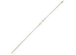 Armband ADELIA´S "Damen Armband aus Edelstahl mit Strass Steinchen 16 cm", gold, Armbänder, Damen, 16cm, Edelstahl, Armband, Perfekt als Geschenk für besondere Menschen