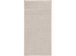 Handtuch KLEINE WOLKE "Via, Größe 50/100 cm", weiß (auster), B:50cm L:100cm, Frottier, Baumwolle, Handtücher, Uni Farben, gestreift