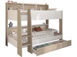 Stauraumbett PARISOT "Shelter 12", weiß, weiß, weiß, B:132cm H:165cm L:208cm, Betten, Stauraumbett