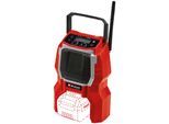 Baustellenradio EINHELL "TC-RA 18 Li BT - Solo", rot (rot, schwarz), B:10cm H:23,2cm T:16,3cm, Radios, ohne Akku und Ladegerät