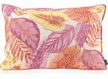 Dekokissen H.O.C.K. "Tropical" Gr. 1, rot (lachs, rosa, coral, gemustert), B:60cm H:10cm L:40cm, Polyacryl, Dekokissen_Sitzkissen_Kissenhüllen, Kissenhülle mit Füllung, 1 Stück